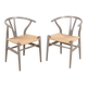 2 chaises Hans J. Wegner CH24 "Wishbone" pour Carl Hansen & Søn