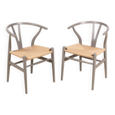 2x Hans J. Wegner CH24 "Wishbone" Chairs for Carl Hansen & Søn