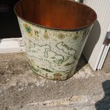 Decor map sheet paper basket