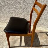 Set of 4 Scandinavian style teak chairs