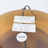 Vintage Danish table lamp model Fleur in glass by Michael Bang for Holmegaard, 1970s.