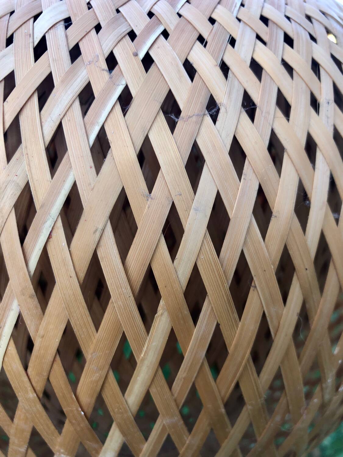 Bamboo ball pendant light