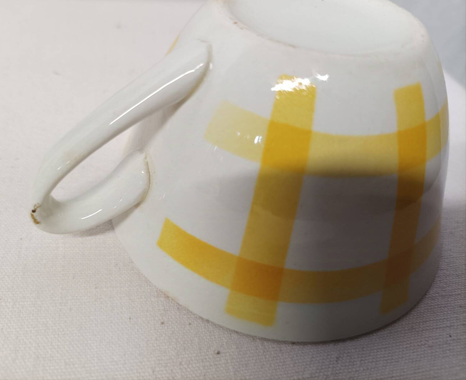 Lot of old cups Vintage tea towels