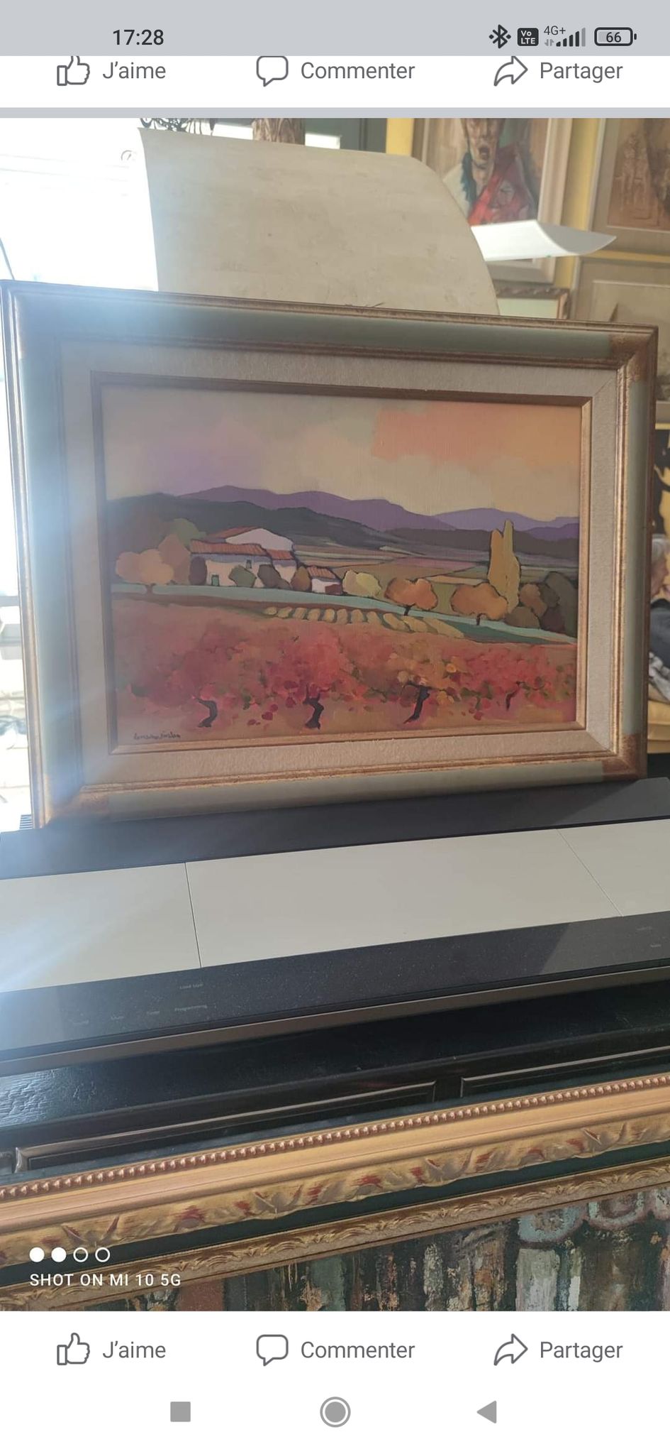 Tableau par Lorraine Jordan intitulé le mas à Lacoste