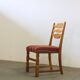 Vintage 1960s Danish farmhouse oak dining chairs in the style of Henning Kjærnulf