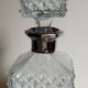 Vintage whisky carafe with golden neck