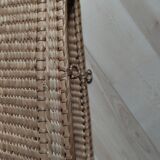 Ancien porte bouteille en vannerie