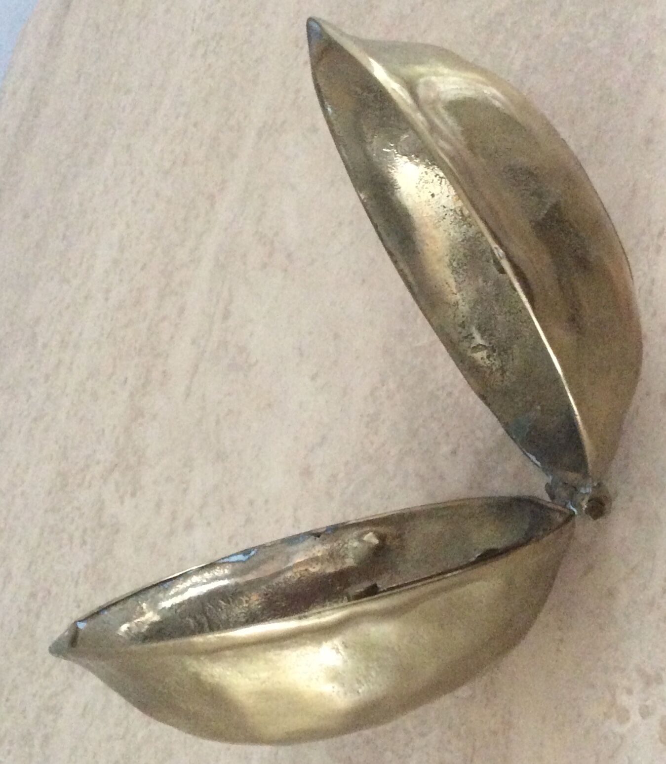 Vintage nut breaker of the 60s and 70s in bronze