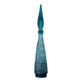 Empoli turquoise glass carafe from the 60s