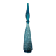 Carafe verre Empoli turquoise années 60