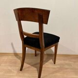 Biedermeier Dining Chair in Cherry Wood and Ink, South Germany, 1820s