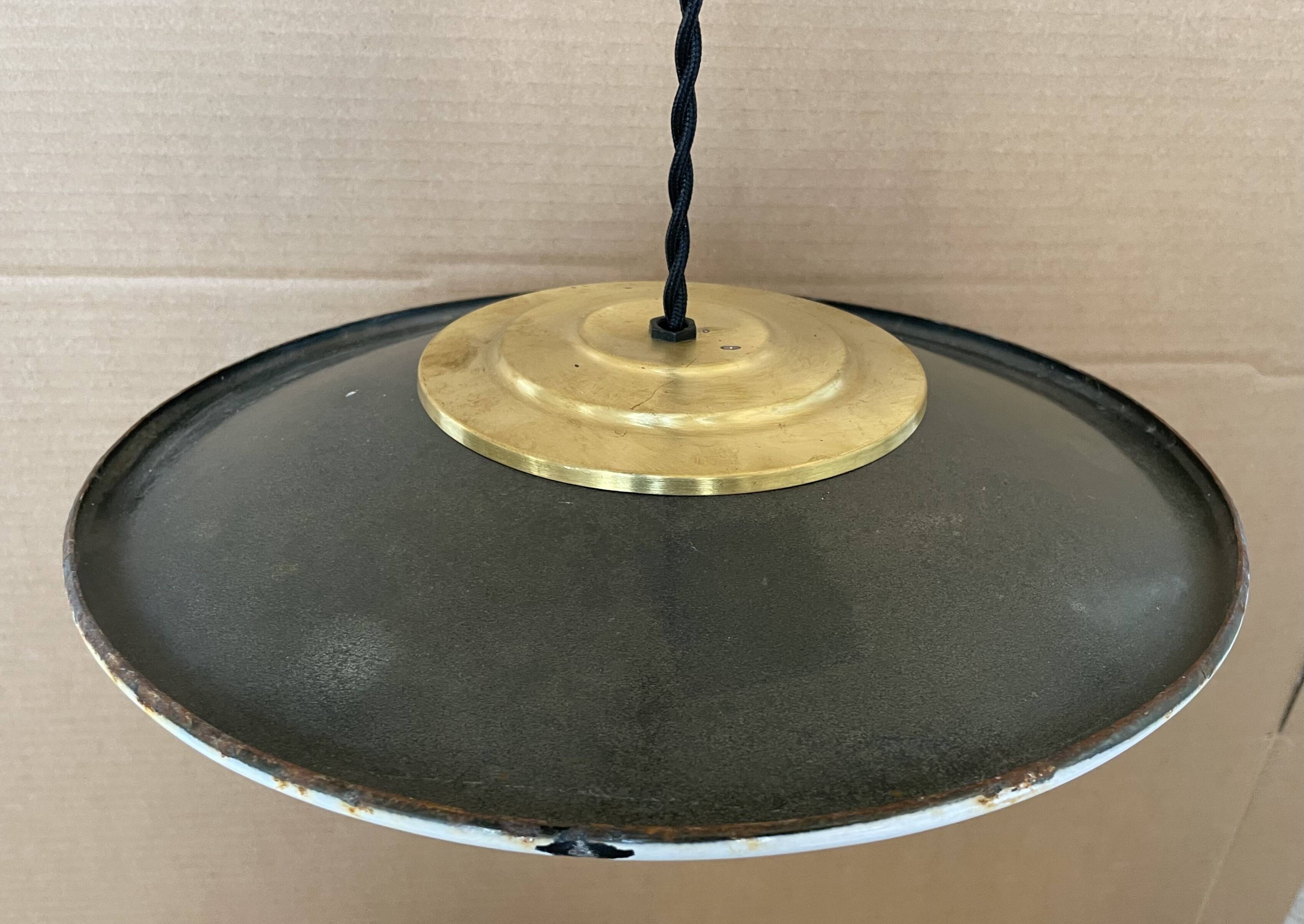 Old industrial pendant light