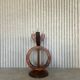 Funky XXL rosewood candle holder
