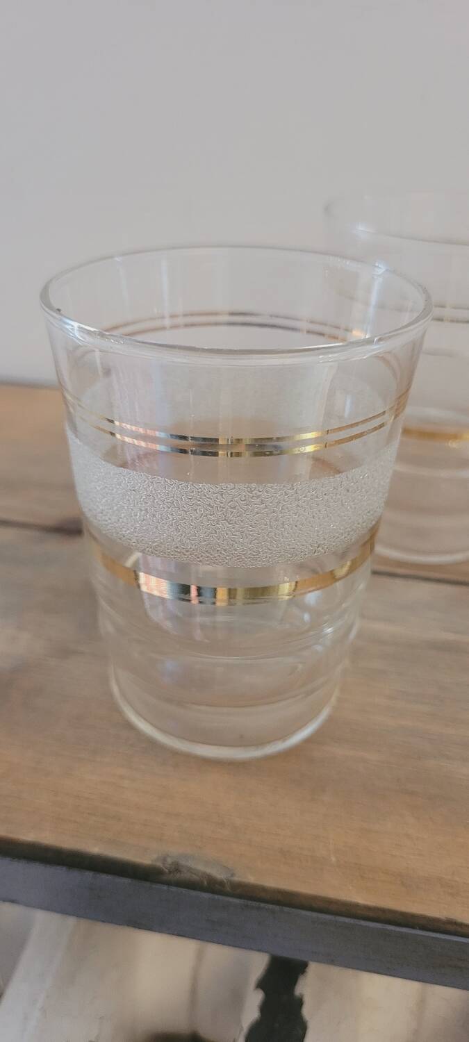 Set de 8 verres à eau 50's