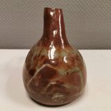 Ceramic jug/vase, Danish in beautiful earthy brown colours with light blue/green details.