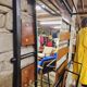 Coat rack, Scandinavian wall-mounted cloakroom in teak year 1970