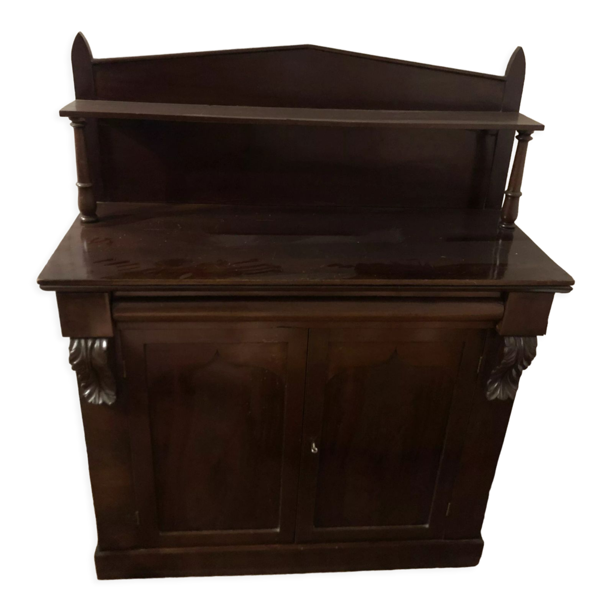 Two-door cabinet with drawer