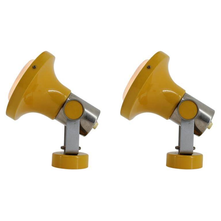 Pair of mid-century wall or table lamps by Pavel Grus, 1970s