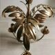 Golden metal palm lamp