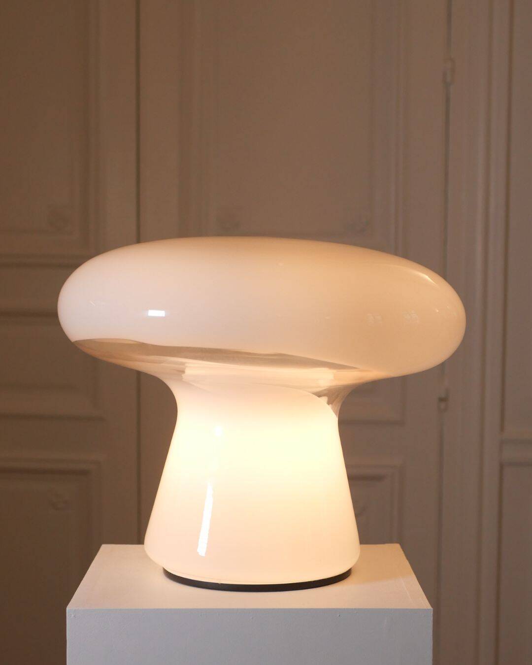 Leucos Mushroom lamp in Murano glass, 1970s.