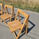 Set of 4 folding chairs by Aldo Jacober