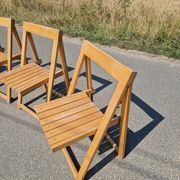 4 chaises pliantes par Aldo Jacober