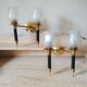 Pair of vintage 50s wall lights, 2 sconces