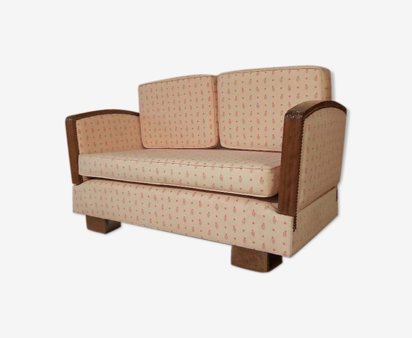 Banquette ancienne style art déco