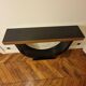 Art Deco console in black lacquered wood