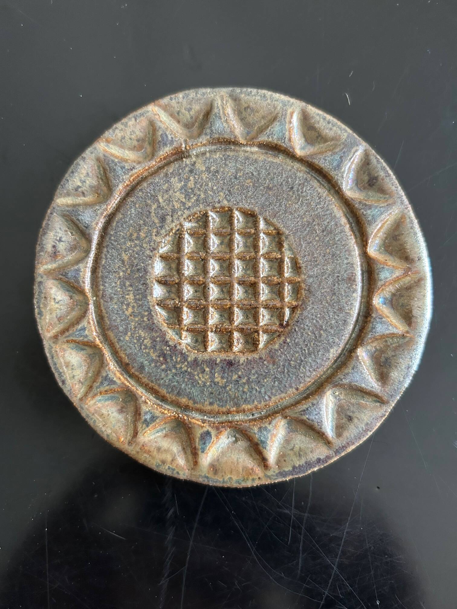 stoneware trivet 1970