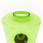 Bougeoir scandinave Gnosjö verre vert et laiton 1960