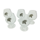 Lot of 5 glasses of cognac