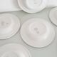 Lot de 6 assiettes creuses "oiseau de paradis " Sarreguemines