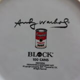 6 assiettes andy warholl block 100 cans