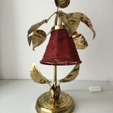 Floor lamp in gold metal