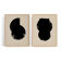 Pair of giclee prints, abstract wall art set of two, 50x70cm