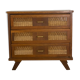Vintage dresser rattan compass feet