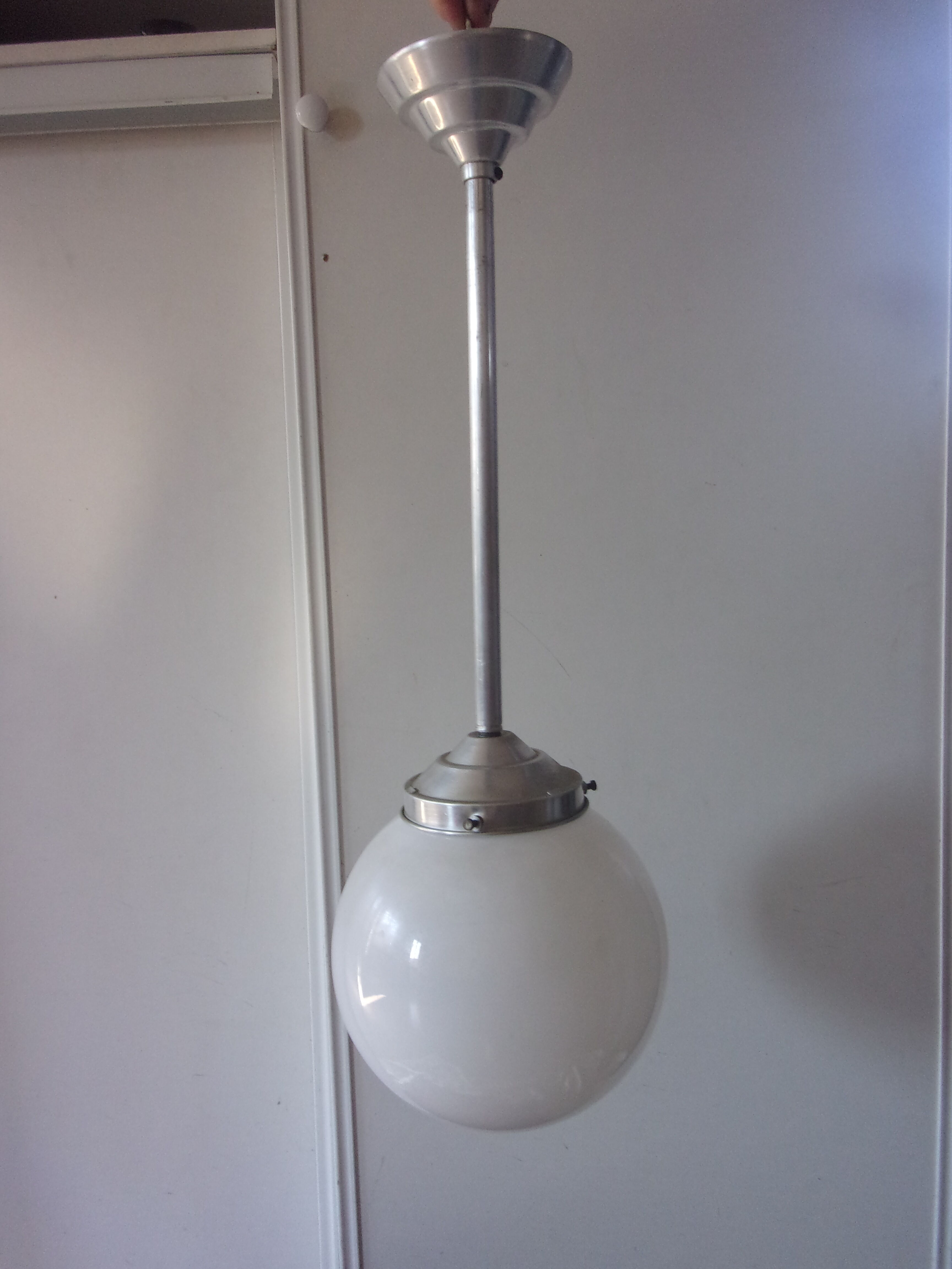 Opaline ball chandelier from the 60s and 70s