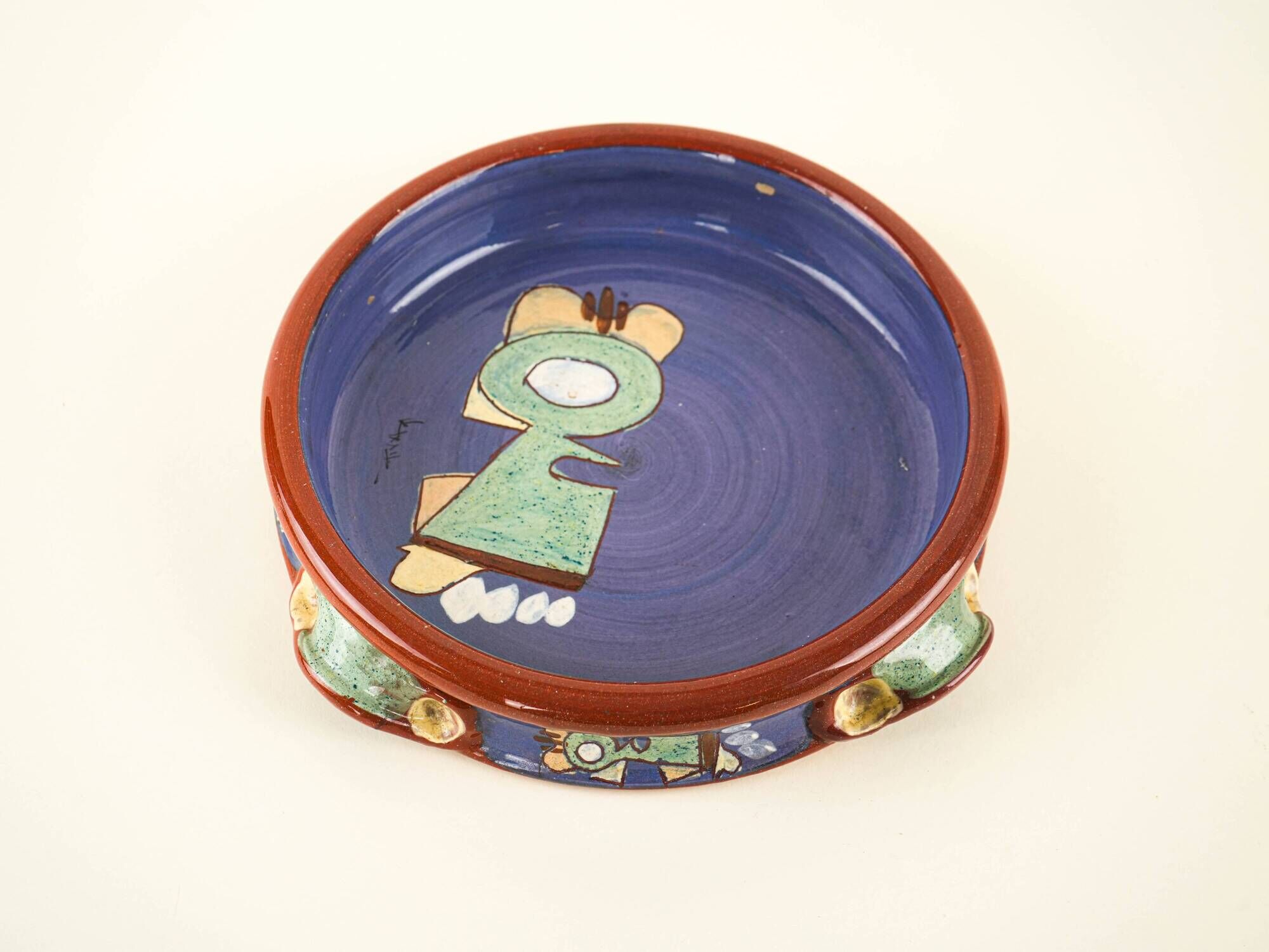 Ceramic bowl, 1970s, made in Europe