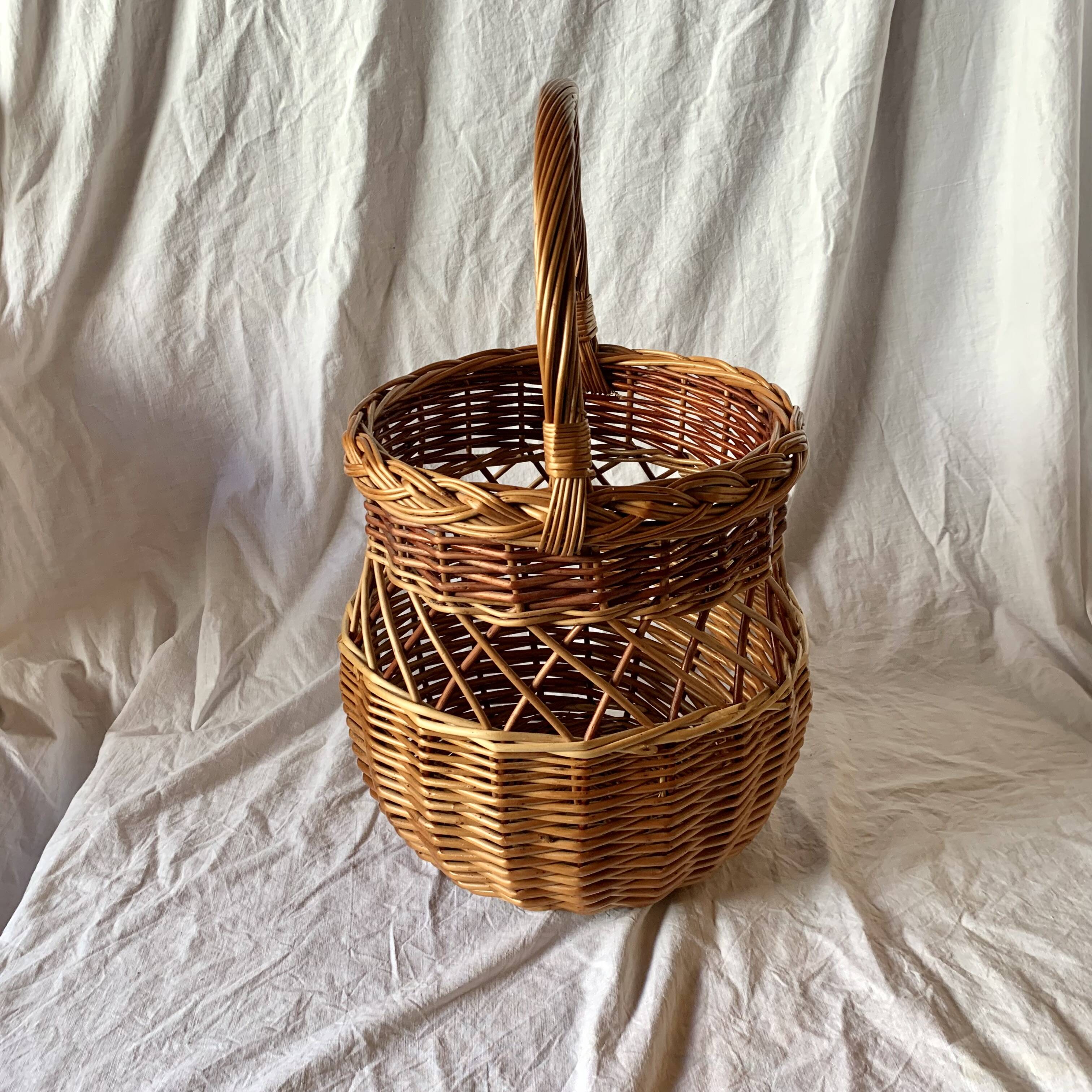 Vintage wicker basket
