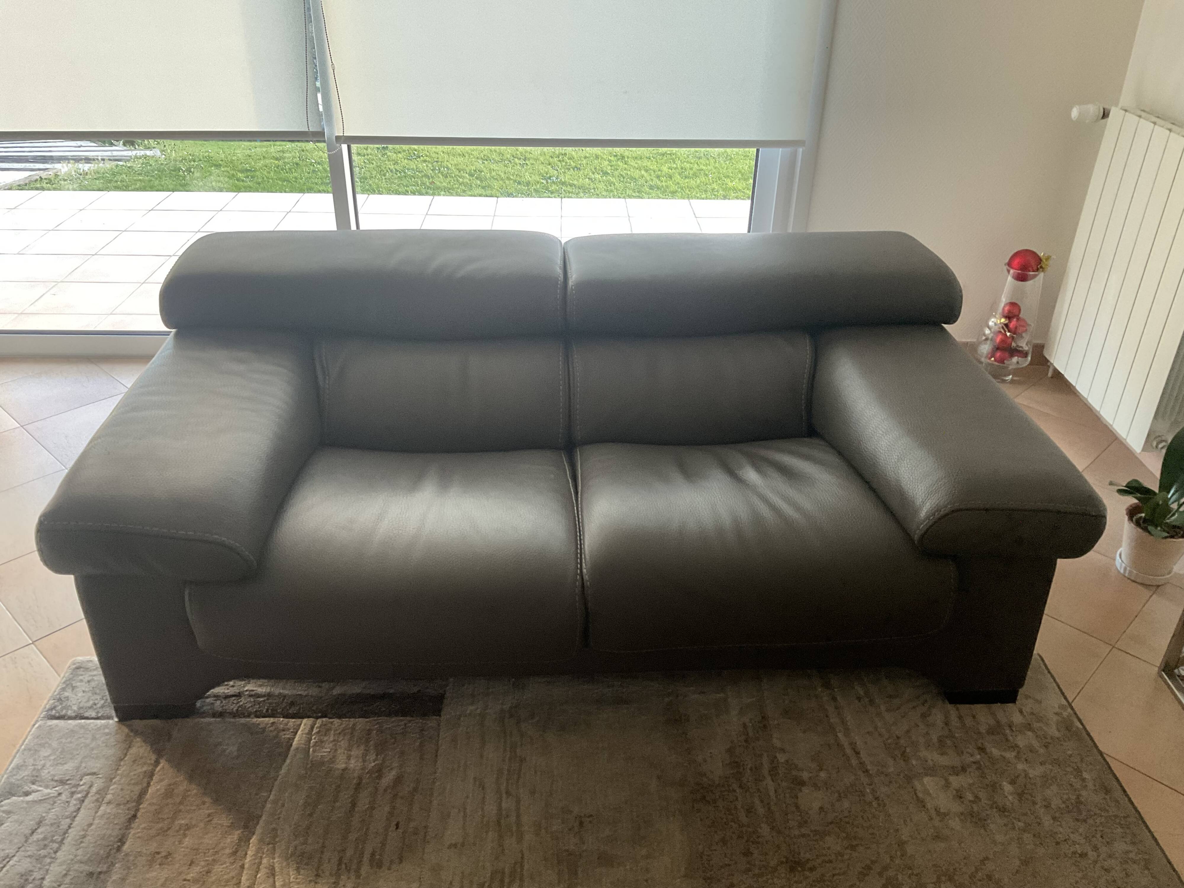 Roche Bobois leather sofa