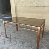 Table basse en bronze signée Malabert