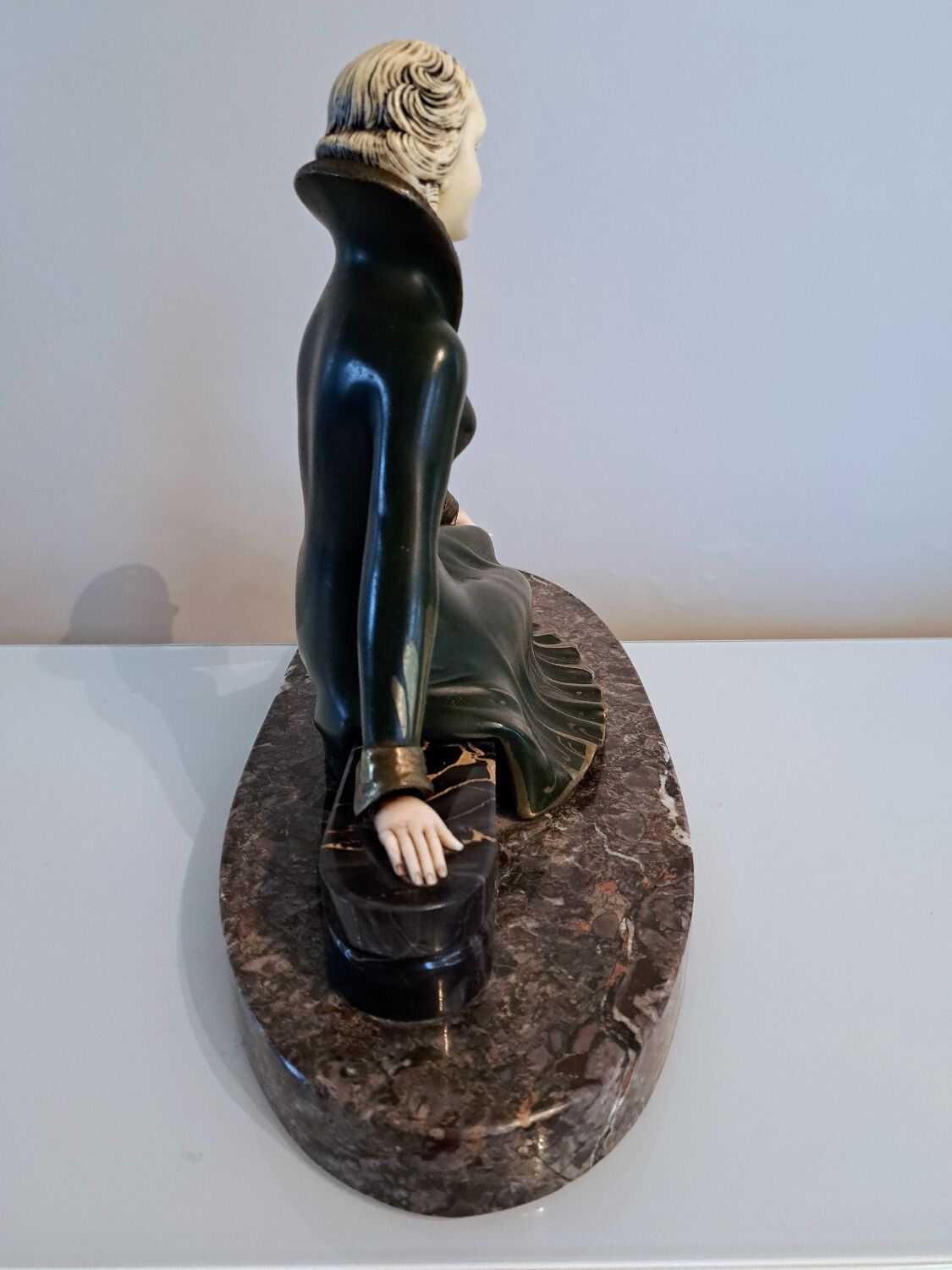 Sculpture chryselephantine signée Melani