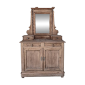 Coiffeuse / buffet de toilette en chêne massif