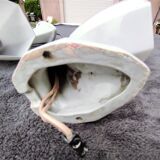 Pair of white opaline sconces early 20th century