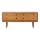 Buffet/commode vintage en teck du milieu du siècle par Wrighton. Style moderne/danois.