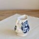 Vintage Myott milk jug "The Hunter" - English blue and white porcelain