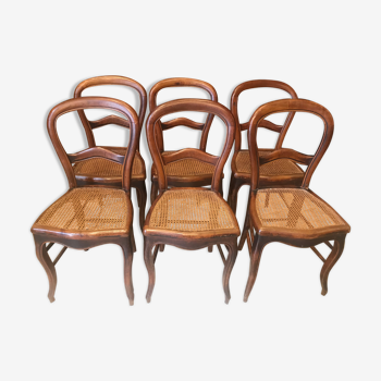 Suite de 6 chaises Louis Philippe estampillées