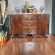 Oak art deco chest of drawers
