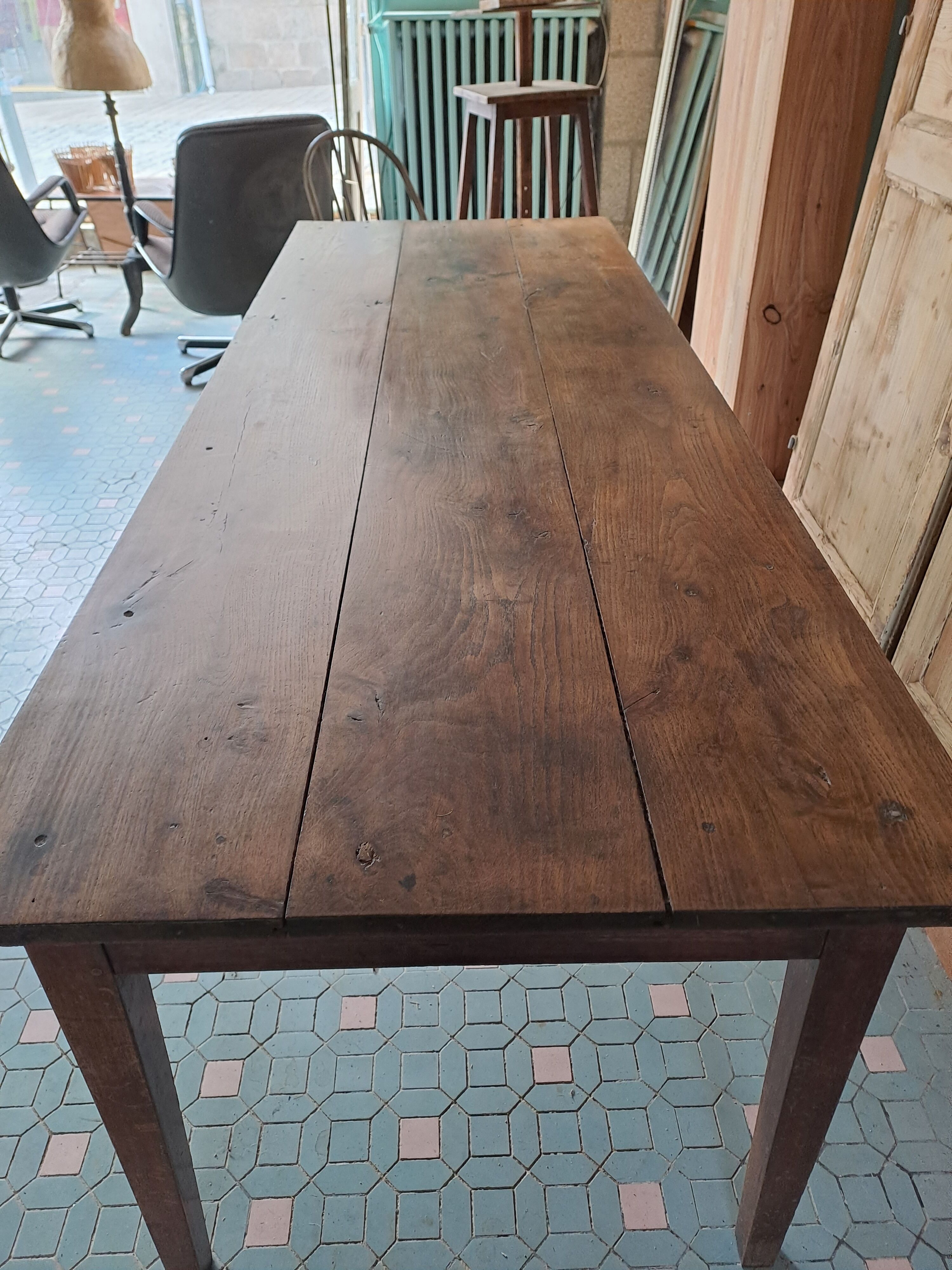Oak farmhouse table